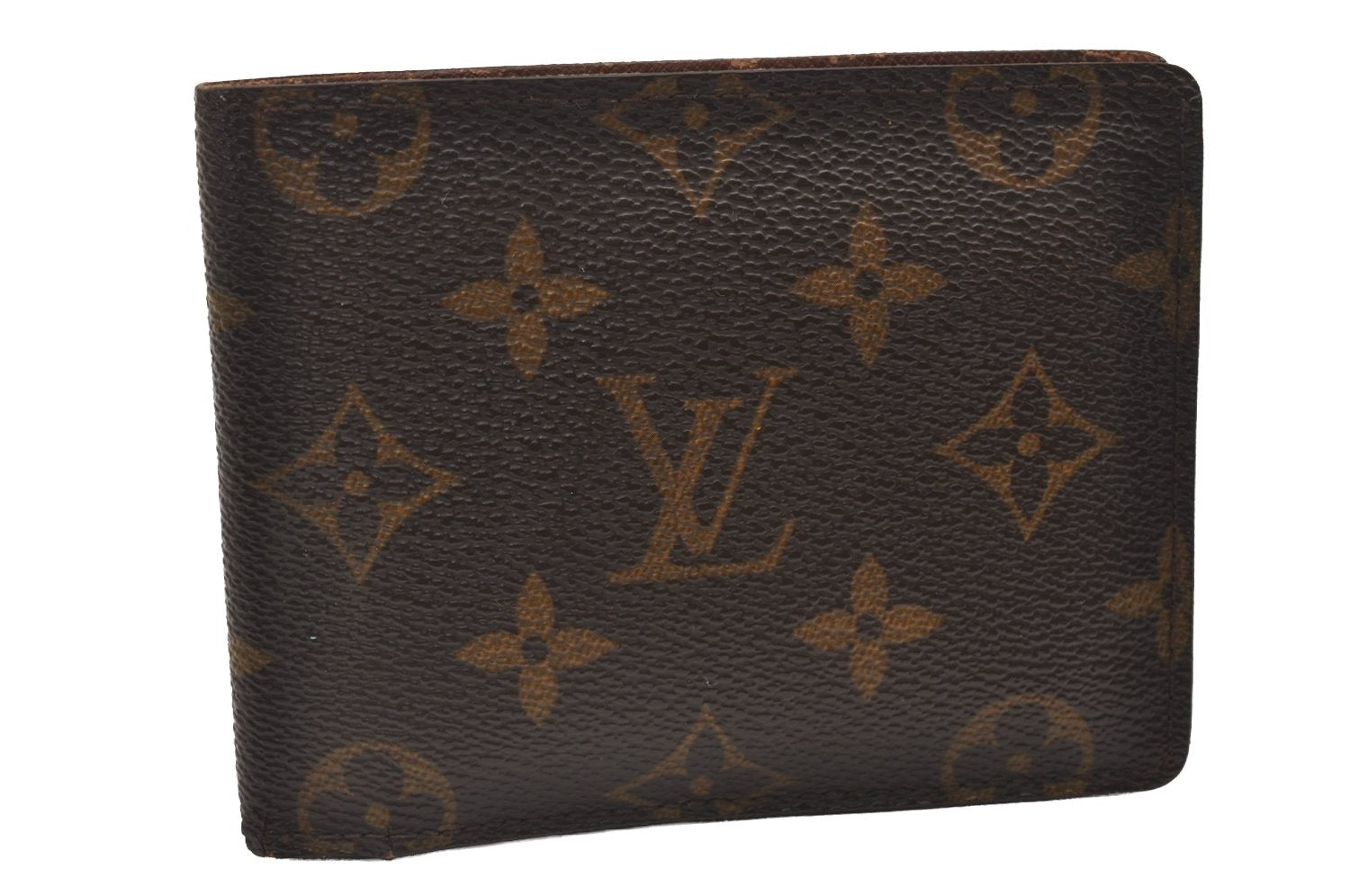 Authentic Louis Vuitton Monogram Portefeuille Multiple Wallet M60895 LV 2184I