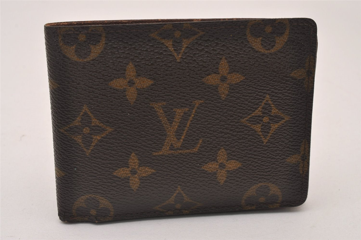 Authentic Louis Vuitton Monogram Portefeuille Multiple Wallet M60895 LV 2184I