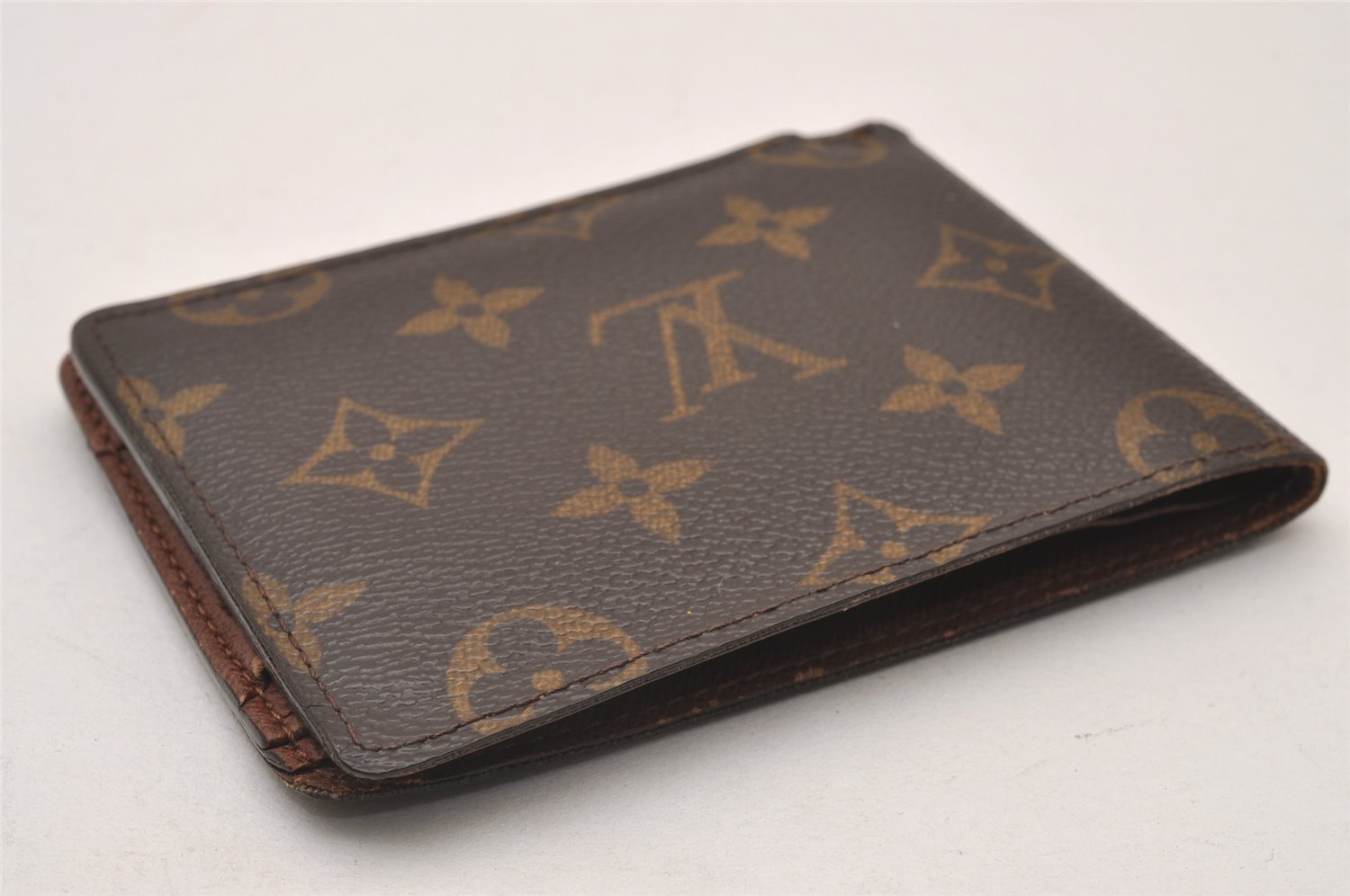 Authentic Louis Vuitton Monogram Portefeuille Multiple Wallet M60895 LV 2184I