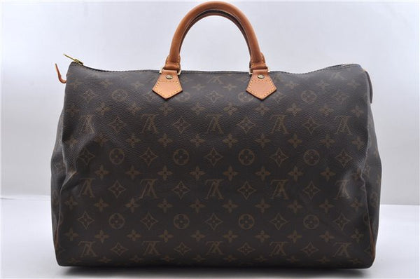 Authentic Louis Vuitton Monogram Speedy 40 Hand Bag M41522 LV 2185D