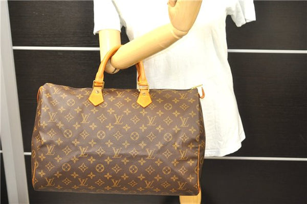 Authentic Louis Vuitton Monogram Speedy 40 Hand Bag M41522 LV 2185D