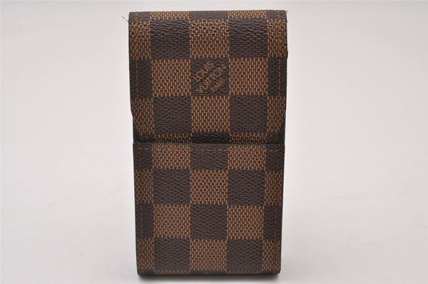 Authentic Louis Vuitton Damier Etui Cigarette Case N63024 LV 2185I