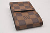 Authentic Louis Vuitton Damier Etui Cigarette Case N63024 LV 2185I