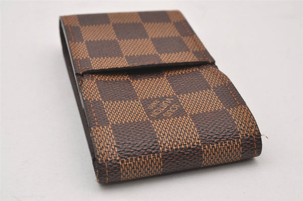 Authentic Louis Vuitton Damier Etui Cigarette Case N63024 LV 2185I