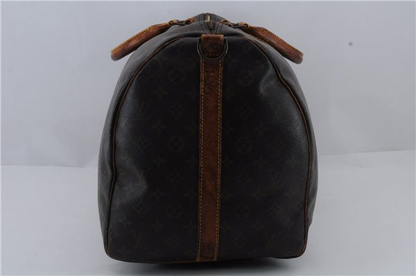 Auth Louis Vuitton Monogram Keepall Bandouliere 55 Boston Bag M41414 LV 2186D