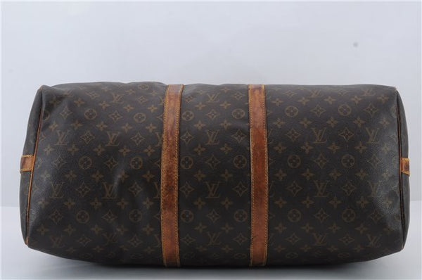 Auth Louis Vuitton Monogram Keepall Bandouliere 55 Boston Bag M41414 LV 2186D