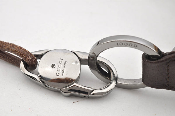 Authentic GUCCI Shoulder Hand Bag Purse GG Canvas Leather 115002 Brown 2186I