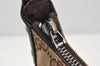 Authentic GUCCI Shoulder Hand Bag Purse GG Canvas Leather 115002 Brown 2186I