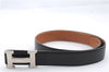 Authentic HERMES Constance Ladies Leather Belt Size 65cm 25.6" Black Brown 2187D