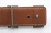 Authentic HERMES Constance Ladies Leather Belt Size 65cm 25.6" Black Brown 2187D