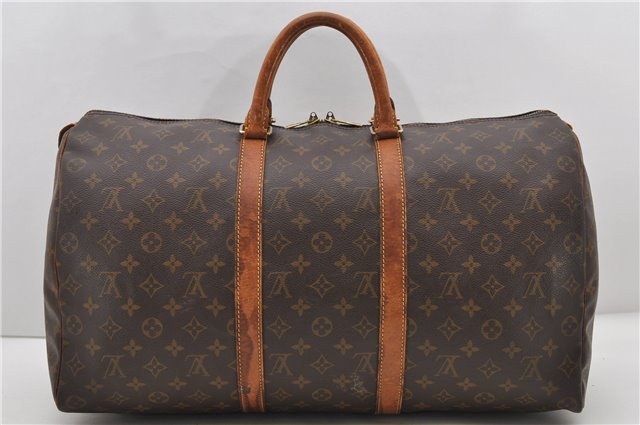 Authentic Louis Vuitton Monogram Keepall 50 Boston Bag M41426 LV 2189D