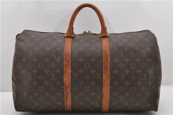 Authentic Louis Vuitton Monogram Keepall 50 Boston Bag M41426 LV 2189D