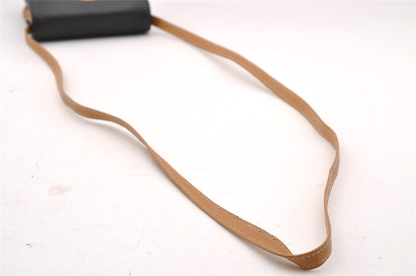 Authentic GUCCI Vintage Shoulder Cross Body Bag Purse Leather Black 2189I