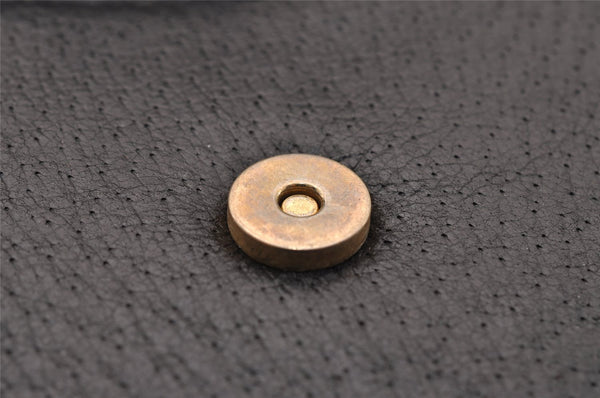 Authentic GUCCI Vintage Shoulder Cross Body Bag Purse Leather Black 2189I