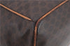 Authentic CELINE Macadam Blason Pattern Backpack PVC Leather Brown 2190D