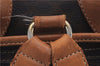 Authentic CELINE Macadam Blason Pattern Backpack PVC Leather Brown 2190D