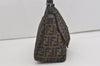 Authentic FENDI Zucca Mamma Baguette Shoulder Bag Canvas Leather Brown 2190I