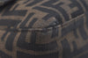 Authentic FENDI Zucca Mamma Baguette Shoulder Bag Canvas Leather Brown 2190I
