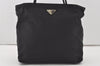 Authentic PRADA Vintage Tessuto City Nylon Shoulder Tote Bag B7699 Black 2191I