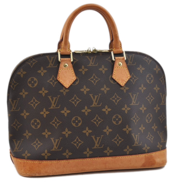Authentic Louis Vuitton Monogram Alma Hand Bag Purse M51130 LV 2192F