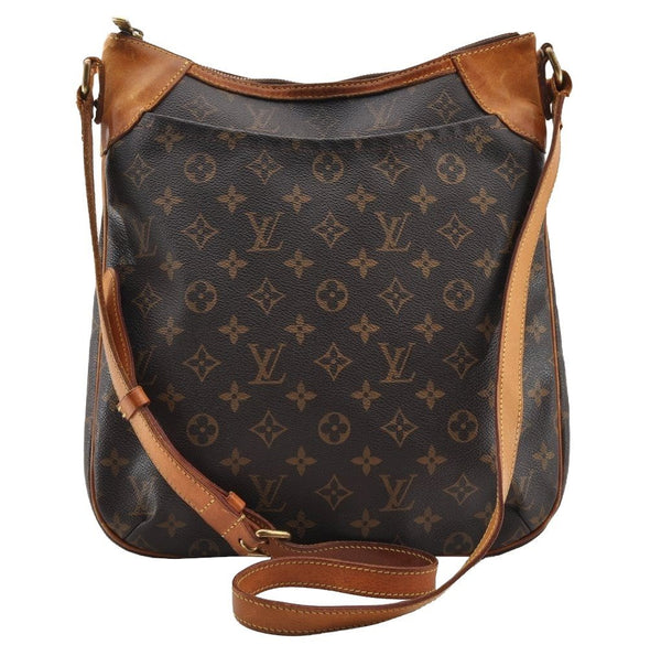Authentic Louis Vuitton Monogram Odeon MM Shoulder Cross Bag M56389 Junk 2192I