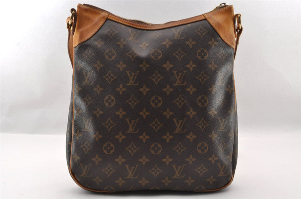 Authentic Louis Vuitton Monogram Odeon MM Shoulder Cross Bag M56389 Junk 2192I