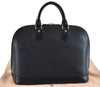 Authentic Louis Vuitton Epi Alma PM Hand Bag Black M40302 LV 2193G