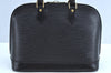 Authentic Louis Vuitton Epi Alma PM Hand Bag Black M40302 LV 2193G
