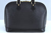 Authentic Louis Vuitton Epi Alma PM Hand Bag Black M40302 LV 2193G