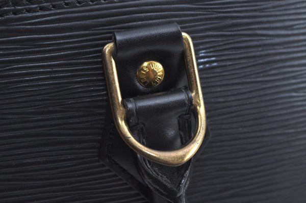 Authentic Louis Vuitton Epi Alma PM Hand Bag Black M40302 LV 2193G