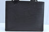 Authentic Louis Vuitton Epi Gemeaux Shoulder Tote Bag Black M52452 LV 2193H