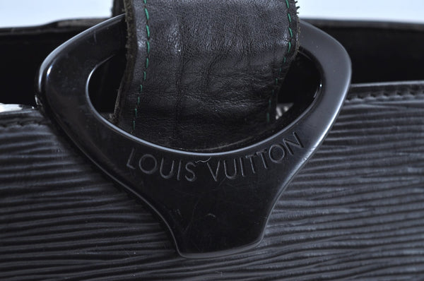 Authentic Louis Vuitton Epi Gemeaux Shoulder Tote Bag Black M52452 LV 2193H