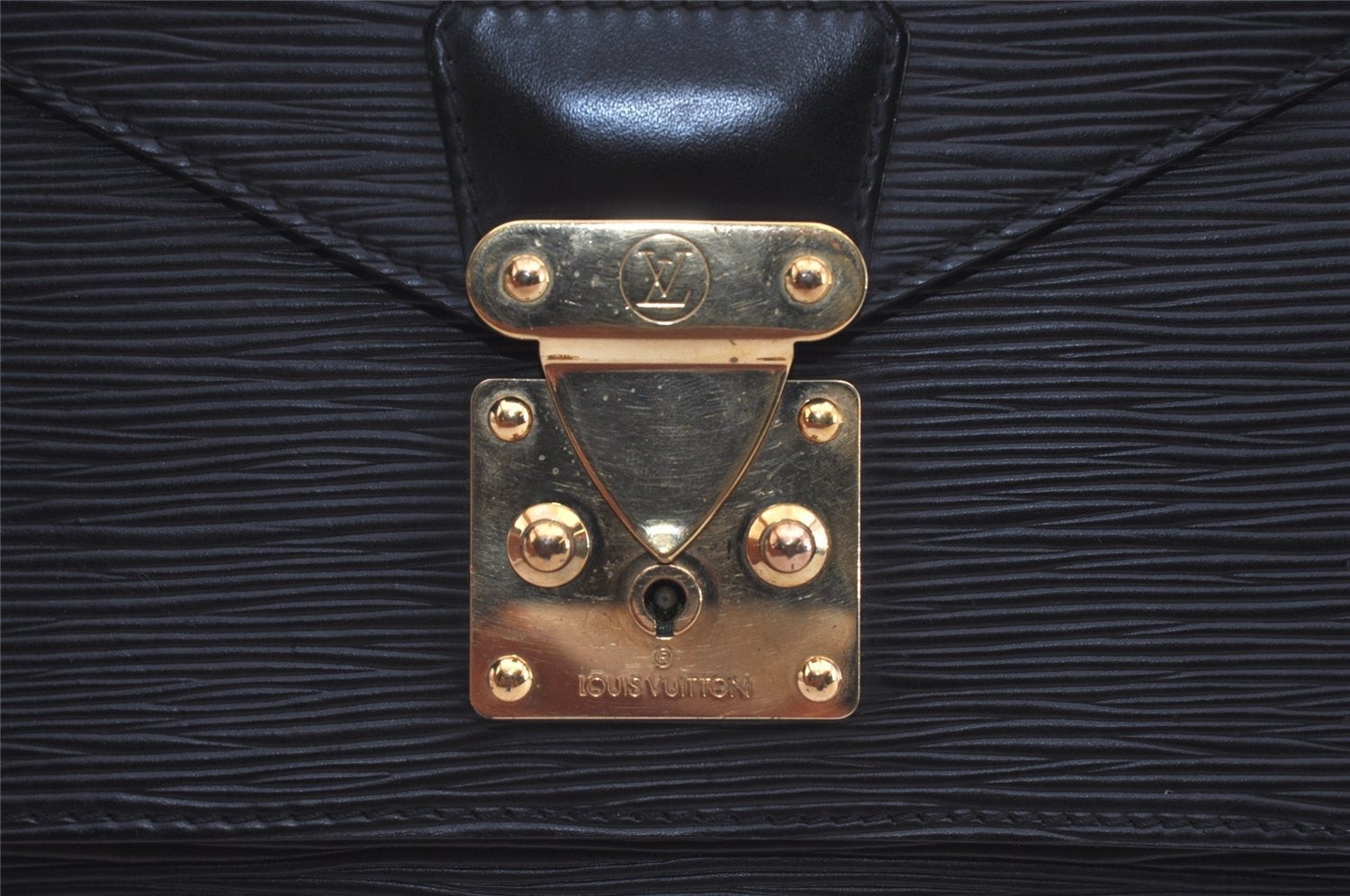 Authentic Louis Vuitton Epi Monceau 2Way Shoulder Hand Bag Black M52122 LV 2193I