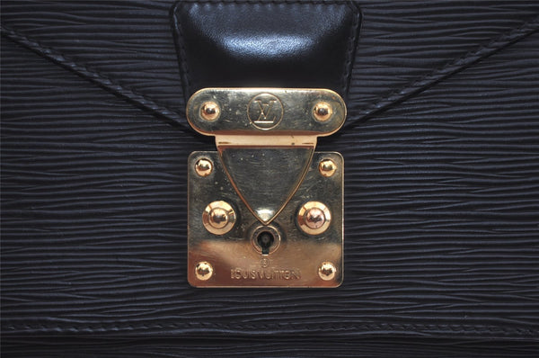 Authentic Louis Vuitton Epi Monceau 2Way Shoulder Hand Bag Black M52122 LV 2193I