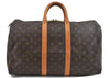 Authentic Louis Vuitton Monogram Keepall 45 Boston Bag M41428 LV 2194D