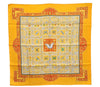 Authentic HERMES Carre 90 Scarf "joyaux de l'ete" Silk Yellow Box 2195E