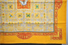 Authentic HERMES Carre 90 Scarf "joyaux de l'ete" Silk Yellow Box 2195E