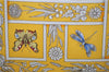 Authentic HERMES Carre 90 Scarf "joyaux de l'ete" Silk Yellow Box 2195E