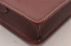 Authentic Cartier Must de Cartier Leather Shoulder Cross Body Bag Bordeaux 2195I