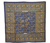 Authentic HERMES Carre 90 Scarf "CHASSE EN INDE" Silk Navy Box 2196E