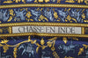 Authentic HERMES Carre 90 Scarf "CHASSE EN INDE" Silk Navy Box 2196E