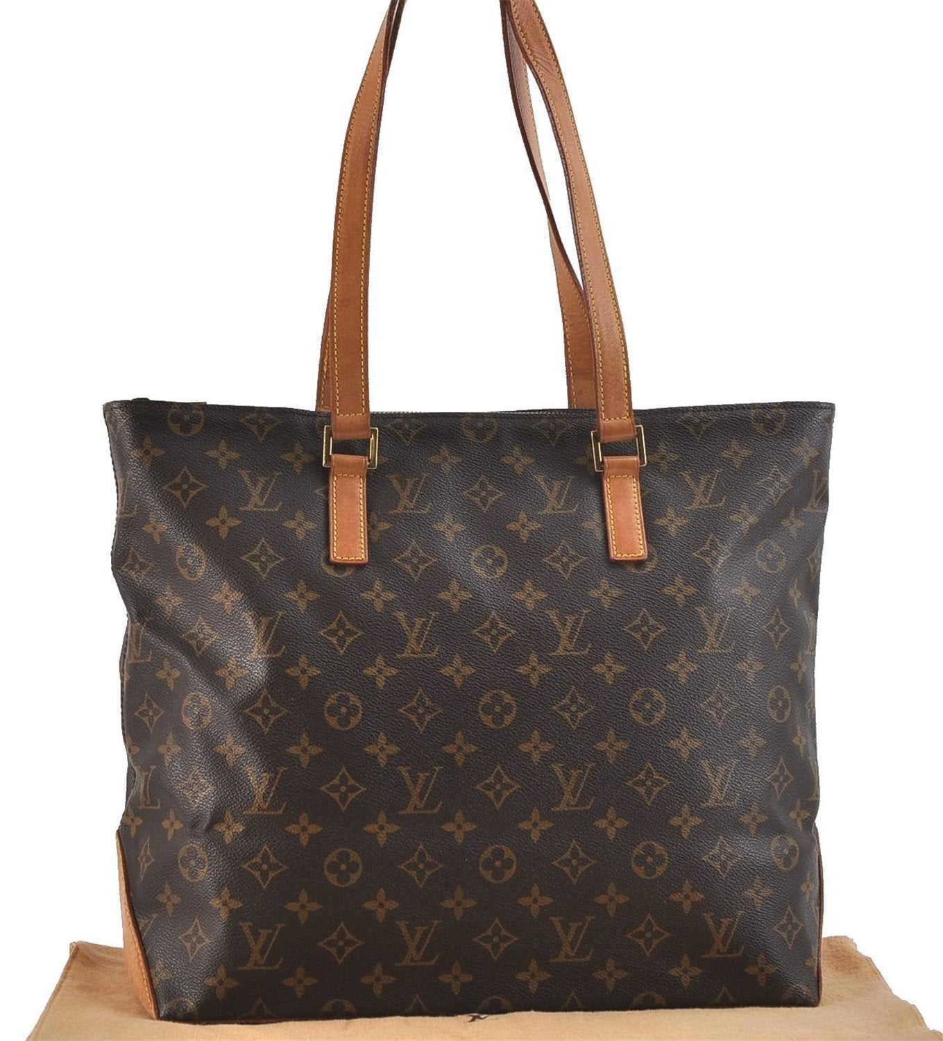 Authentic Louis Vuitton Monogram Cabas Mezzo Tote Bag M51151 LV 2197D