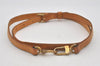 Authentic Louis Vuitton Leather Shoulder Strap Beige 39.8-46.5" LV 2197I