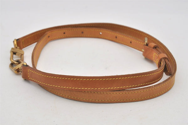 Authentic Louis Vuitton Leather Shoulder Strap Beige 39.8-46.5" LV 2197I