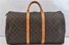 Authentic Louis Vuitton Monogram Keepall 50 Boston Bag M41426 LV 2198D