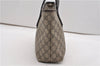 Authentic GUCCI Vintage Shoulder Tote Bag GG PVC Leather 211138 Brown 2198G