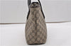 Authentic GUCCI Vintage Shoulder Tote Bag GG PVC Leather 211138 Brown 2198G