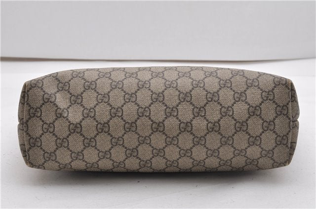 Authentic GUCCI Vintage Shoulder Tote Bag GG PVC Leather 211138 Brown 2198G