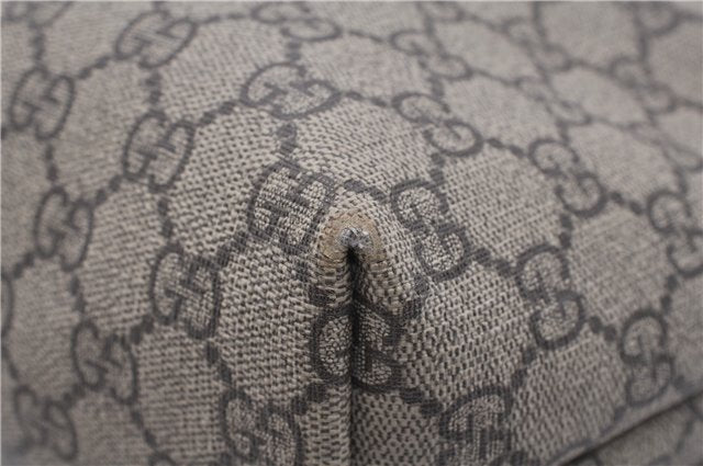 Authentic GUCCI Vintage Shoulder Tote Bag GG PVC Leather 211138 Brown 2198G