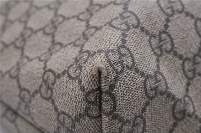 Authentic GUCCI Vintage Shoulder Tote Bag GG PVC Leather 211138 Brown 2198G